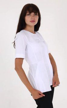 Юрмала медична жіноча куртка Topline щільна біла 33174 фото