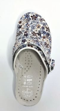 Тапочки сабо женские Adaco 812 SR blue flowers, 40 13011 фото