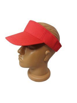 Козырёк на липучке 4230 Cotton Visor  красный 18391 фото