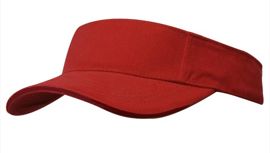 Козырёк на липучке 4230 Cotton Visor  красный 18391 фото