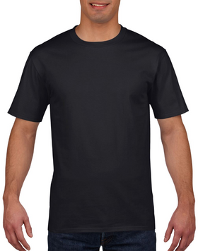 Футболка чоловіча GI4100 PREMIUM COTTON чорна 17631 фото