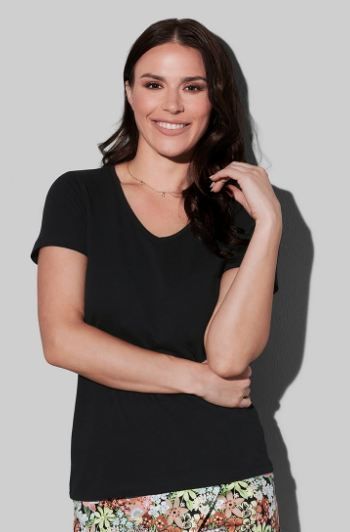 Футболка Classic V-neck Women ST2700 white 16083 фото