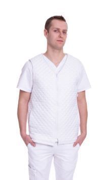 Медицинский жилет Юкон 1 стёганый белый 15109 фото