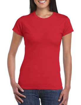 Футболка женская GIL64000 SOFTSTYLE Red 16151 фото