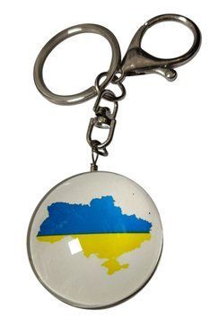 Брелок Карта Украины L-9,5см 11511 фото