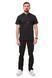 Медицинский костюм Topline мужской Рим чёрный/строчка т.серая плотный 42022 фото 1
