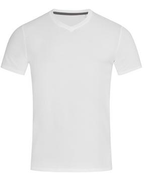 Футболка Men ST9610 CLIVE (V-NECK) White 17128 фото