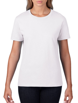 Футболка женская GIL4100 PREMIUM COTTON белая 16161 фото