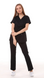 Маніла медична хірургічна жіноча куртка Topline щільна чорна 33060 фото 3