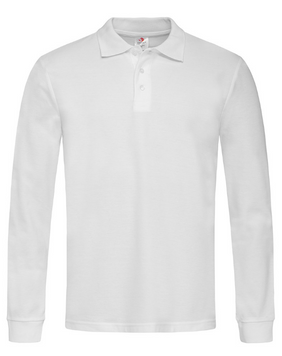 Футболка ST3400 POLO LONG SLEEVE MEN White 17552 фото
