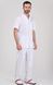 Медичний костюм Topline чоловічий Берлін білий 42001 фото 2