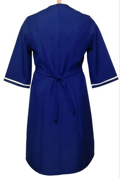 Зубчик медичний халат жіночий габардиновий 3/4 електрик 31803 фото